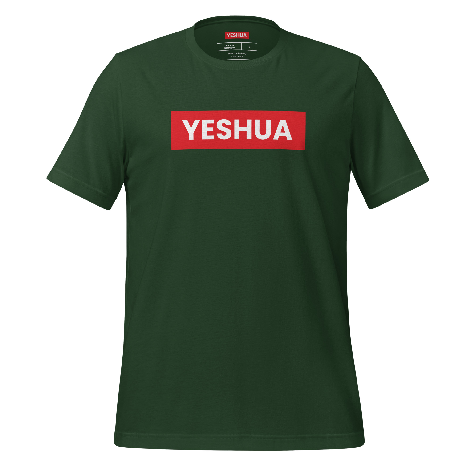 Yeshua Box Logo Tee - Forest