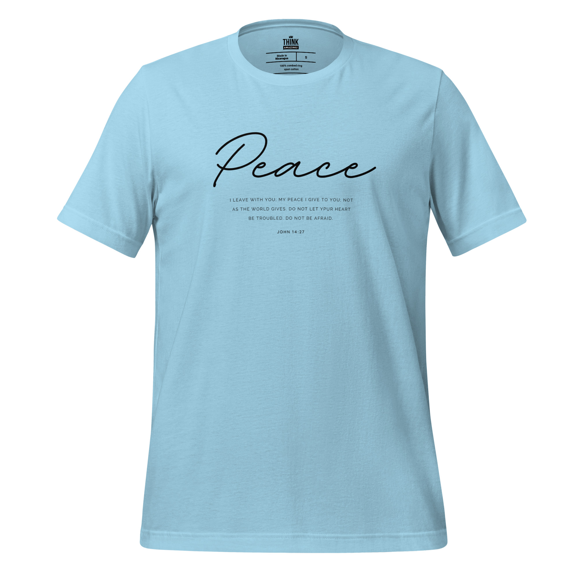 Peace Tee - John 14:27 - Ocean