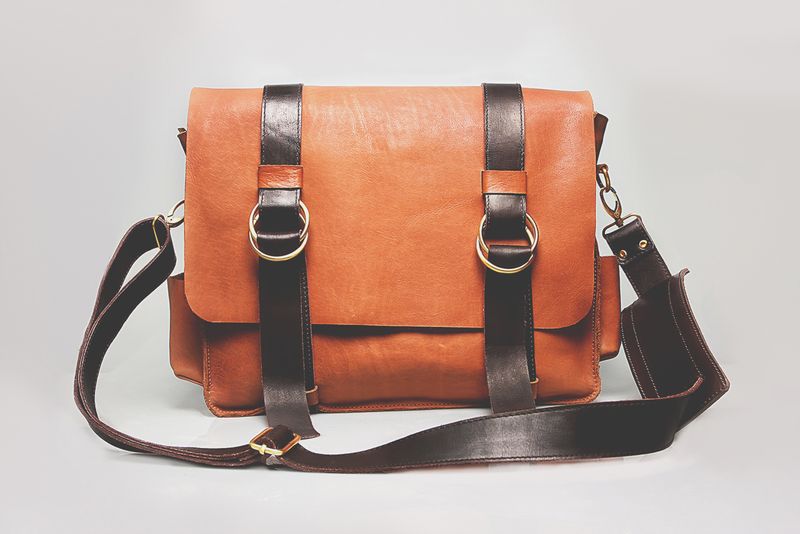 Leather briefcase - I Am an Ambassador