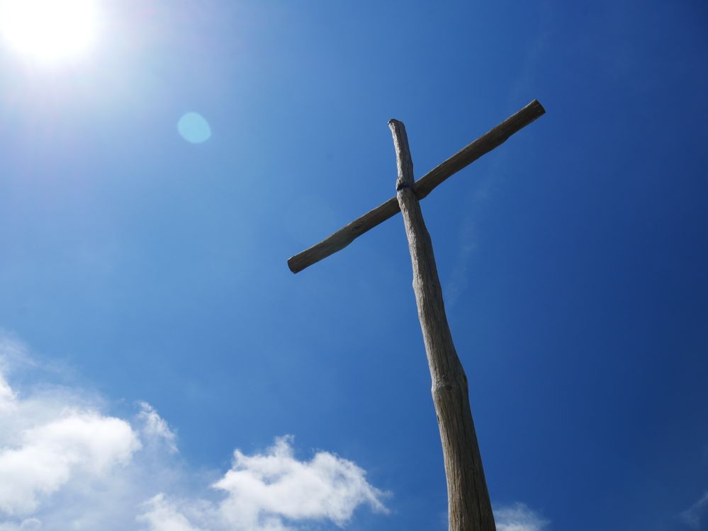 Church cross steeple